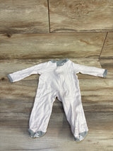 Burts Bees Baby Striped Sleeper Pink sz Newborn