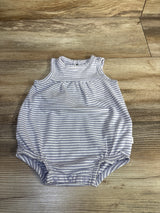Little Planet Stripes Tank Shortie Romper Purple sz Newborn
