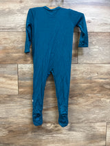 Kyte Baby Bamboo Snap Footie Blue sz 12-18m