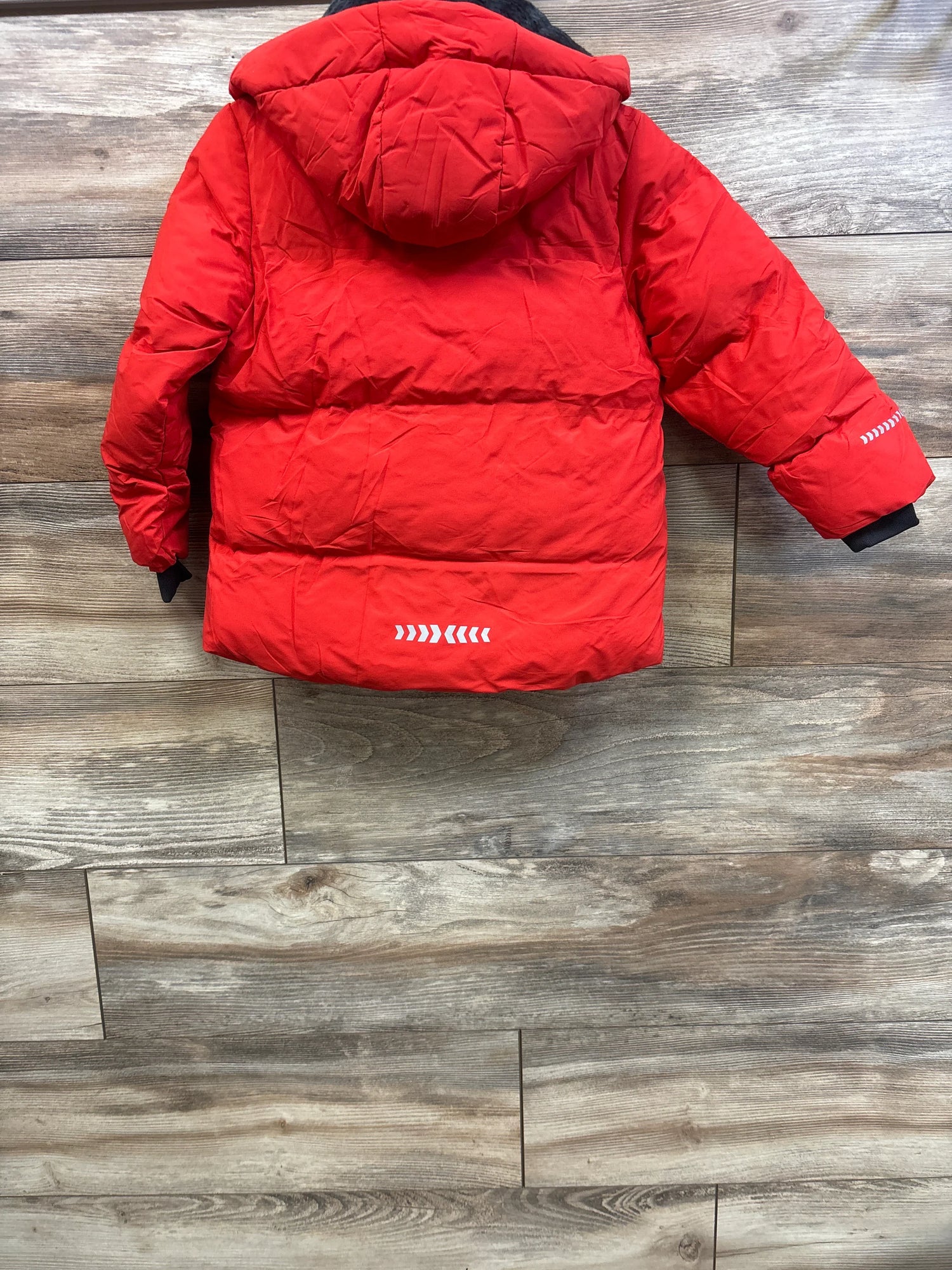 NEW BYLESIN Fleece Lined Waterproof Puffy Coat Red sz 4T