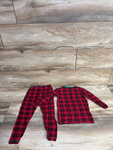 KicKee Kids 2pc Plaid Pajama Set Red sz 4T
