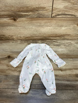 Child Of Mine Veggie Print Sleeper White sz Preemie