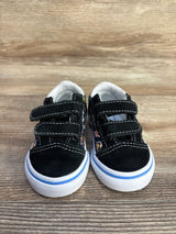 Vans Old Skool V Glow Cosmic Zoo Black sz 4c - Me n Mommy To Be