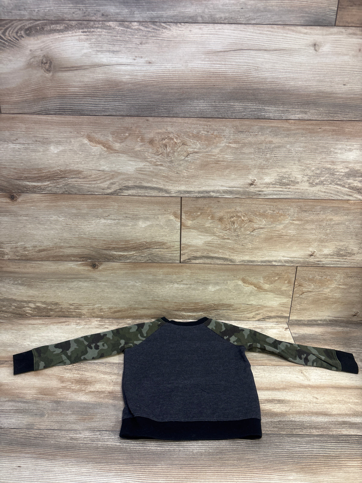 Old Navy Camo Sleeve Thermal Shirt Grey sz 3T
