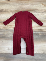 BoxLunch  Disney Winnie the Pooh Maroon Cable Knit Coverall sz 12m