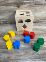 Melissa & Doug Wooden Shape Sorting Cube