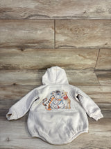 Disney Baby Winnie The Pooh Hooded Sweater Bubble Romper Beige sz 6-9m