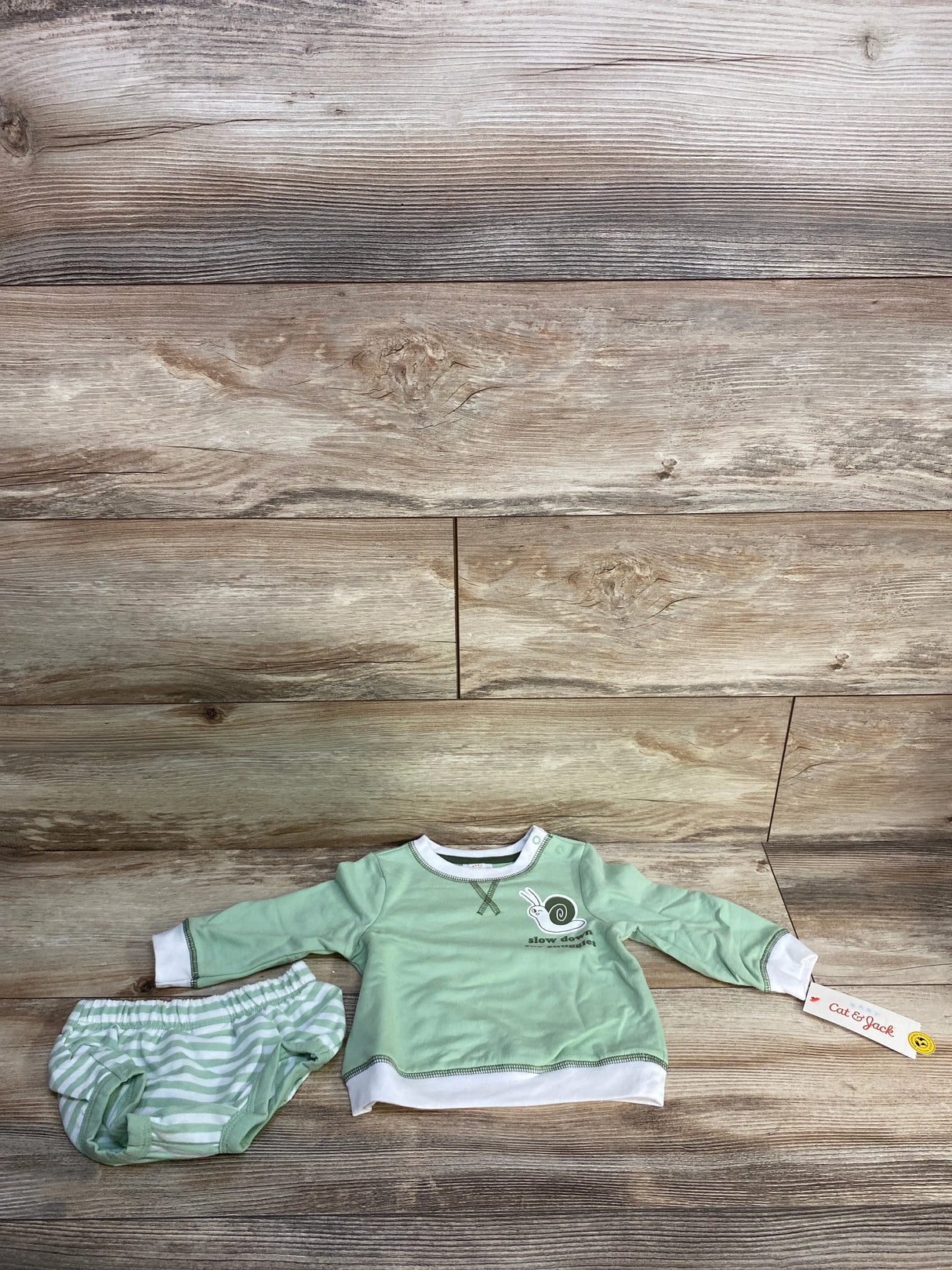 NEW Cat & Jack 2pc Slow Down Sweatshirt & Bottoms sz 6-9m