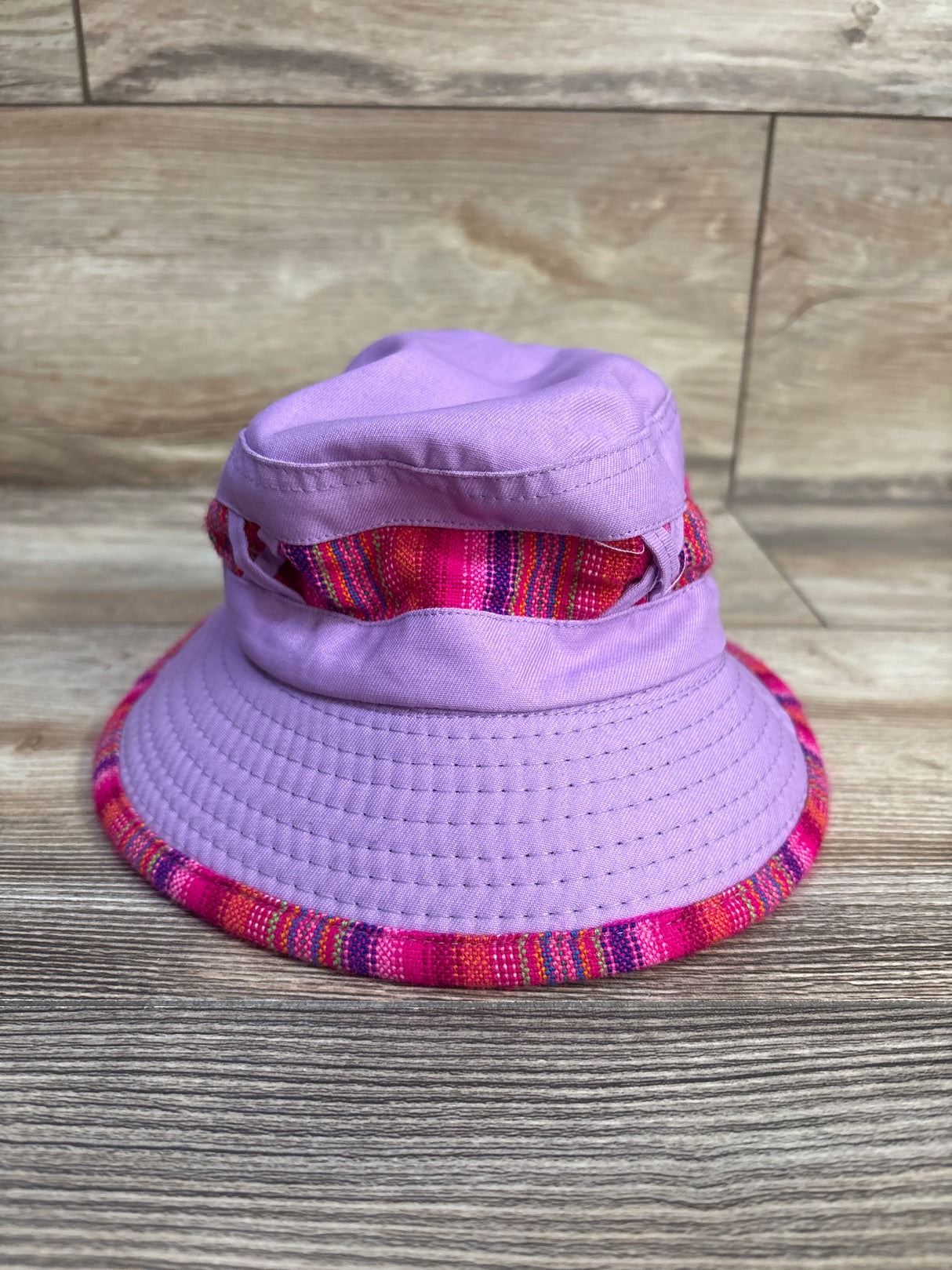 Bucket Hat with Chin Strap, Purple One Size