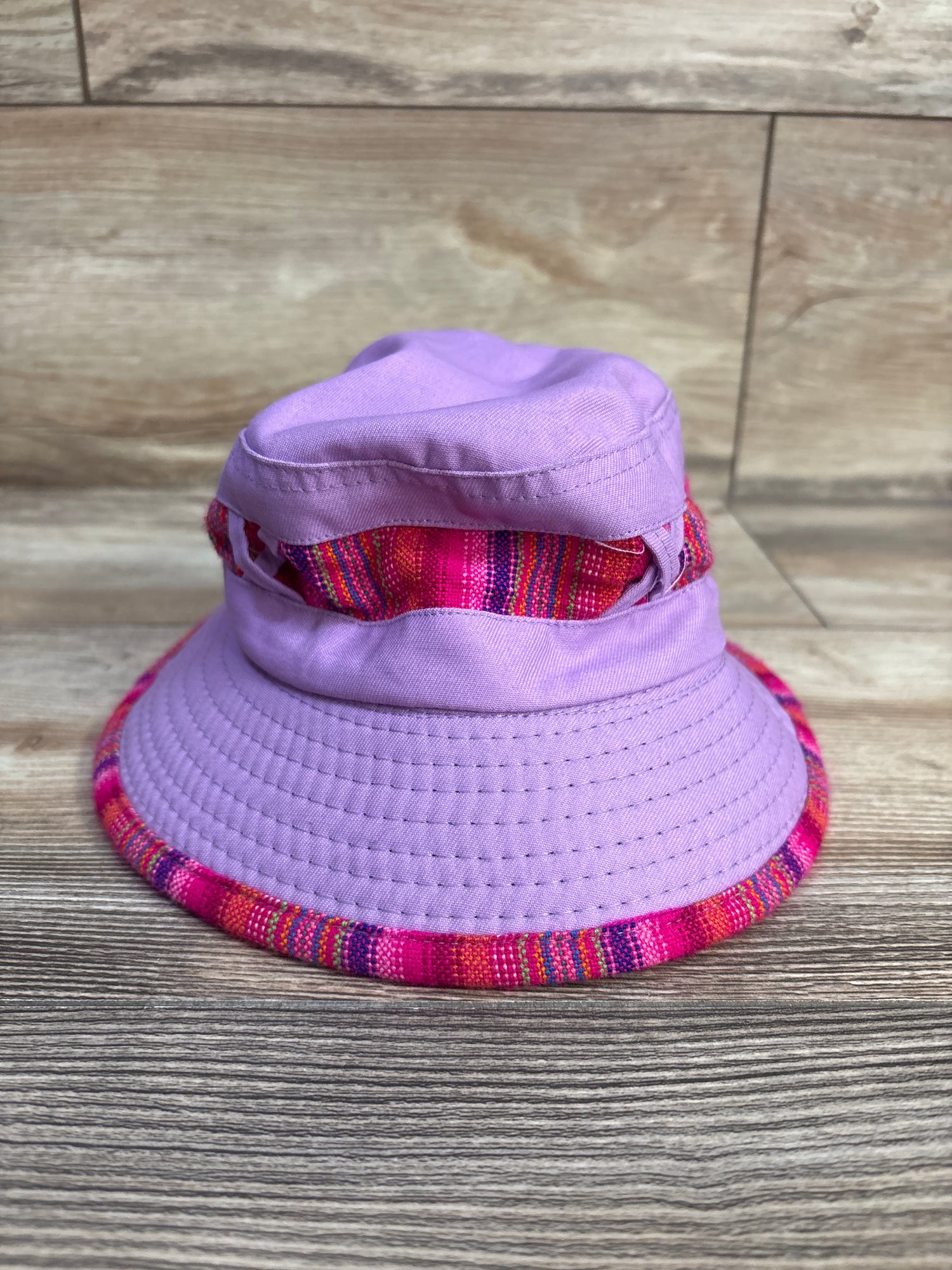 Bucket Hat with Chin Strap, Purple One Size