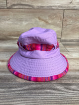 Bucket Hat with Chin Strap, Purple One Size