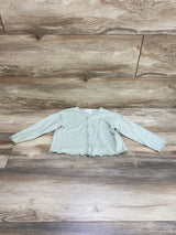 Zara Button Front Cardigan Sweater Green sz 18-24m