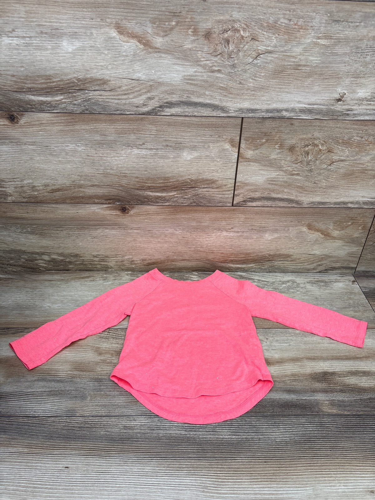 Cat & Jack Long Sleeve Glitter Shirt Pink sz 2T