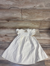 Ugitopi Flutter Sleeve Dress Ivory sz 5T