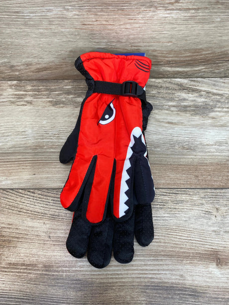 NEW ThermaWear Kid's Red Shark Winter Ski Gloves