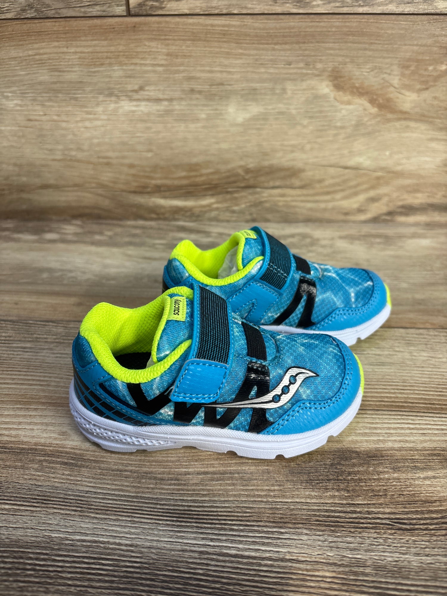 NWOT Saucony Ride Pro Hook & Loop Sneakers Blue sz 6c