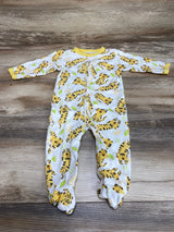 Tiger Print Sleeper White sz 6-9m