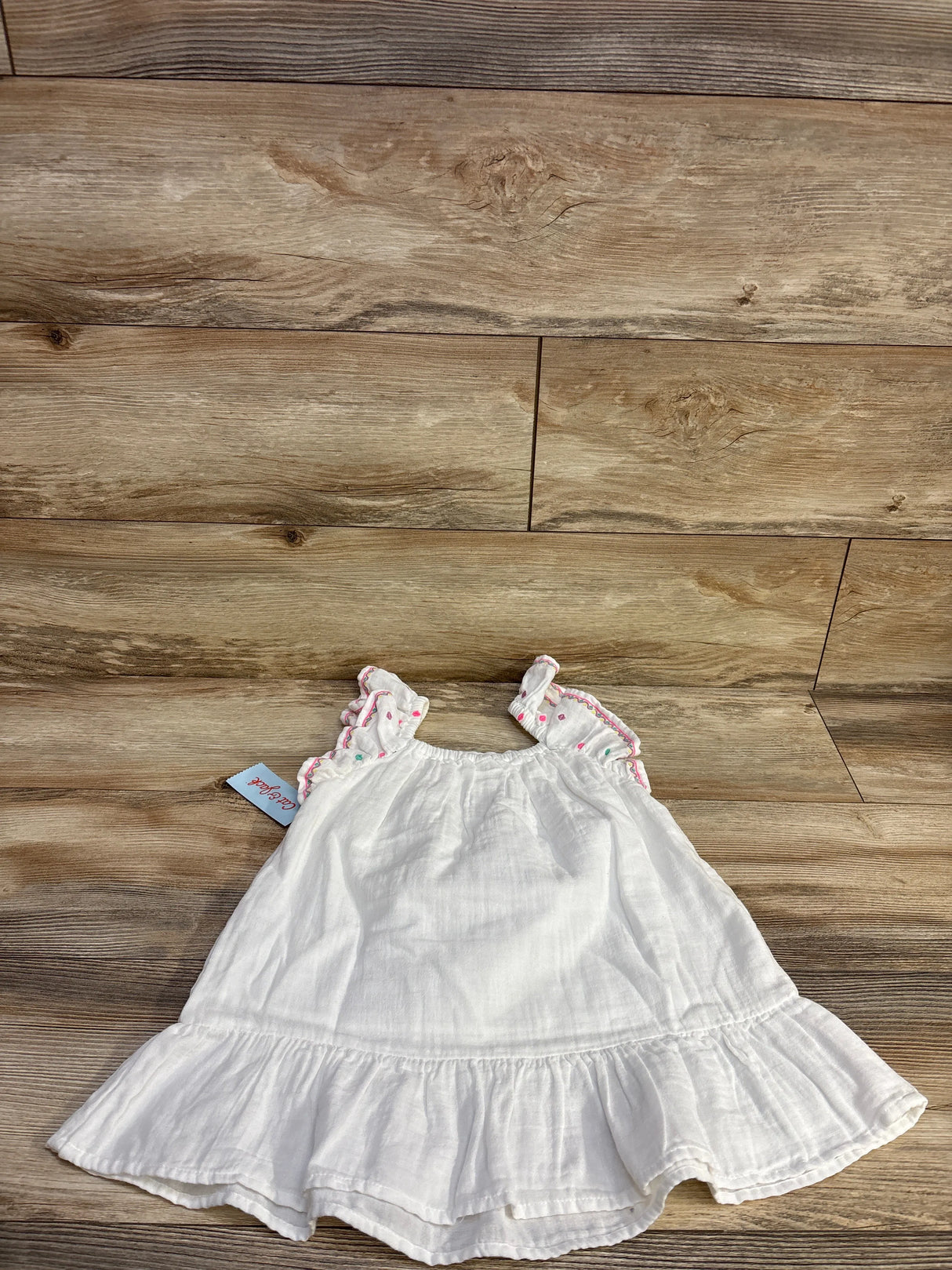 NEW Cat & Jack Embroidered Dress White sz 3T - Me n Mommy To Be
