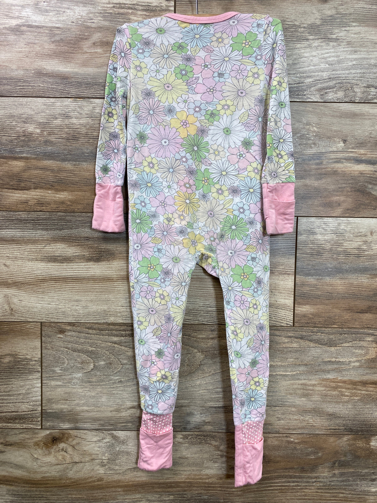 Angel Dear Floral Sleeper White sz 12-18m