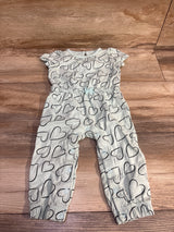 Simple Joys Heart Print Romper Blue sz 12m - Me n Mommy To Be