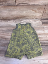 Carter's Henley Shortie Romper Green sz 9m