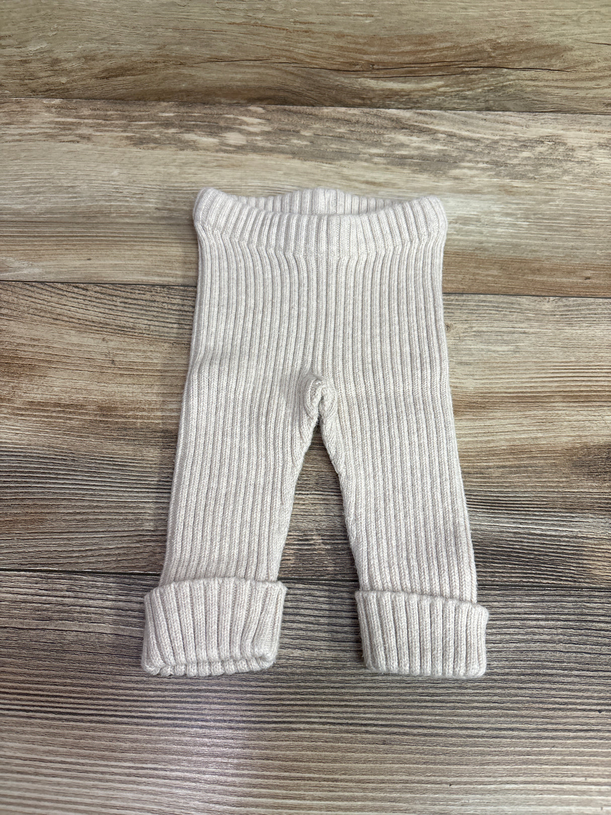 Hanna Andersson Rib Knit Pull-On Pants Beige sz 0-3m