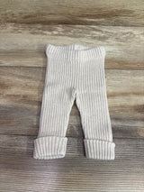 Hanna Andersson Rib Knit Pull-On Pants Beige sz 0-3m