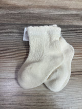 NEW Jamie Kay Herringbone Socks - Cream sz 0-3m