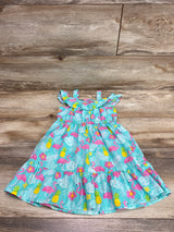 Gymboree Flamingo Print Dress Mint sz 4T