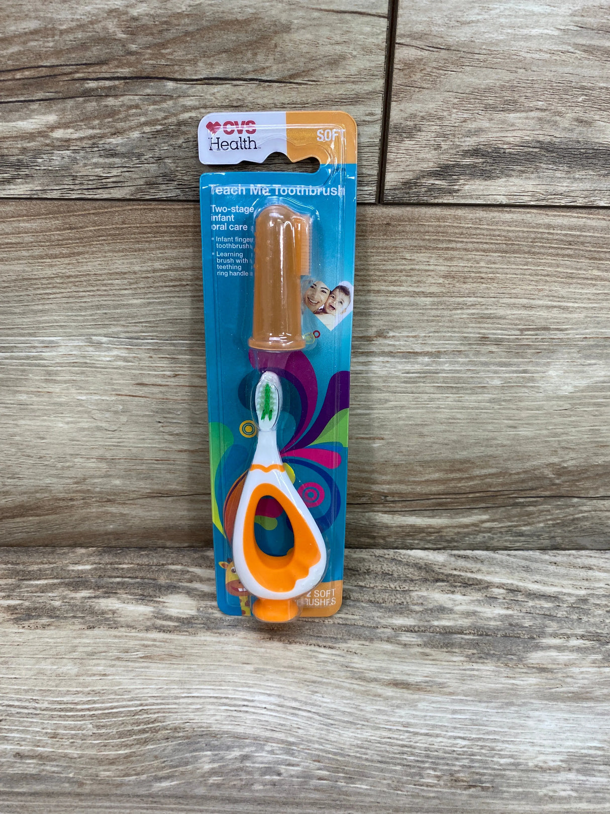 NEW CVS Health Teach Me Soft Toothbrush Orange