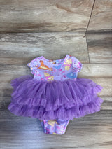 Disney Baby Winnie The Pooh Ribbed Tutu Bodysuit Purple sz 0/3m