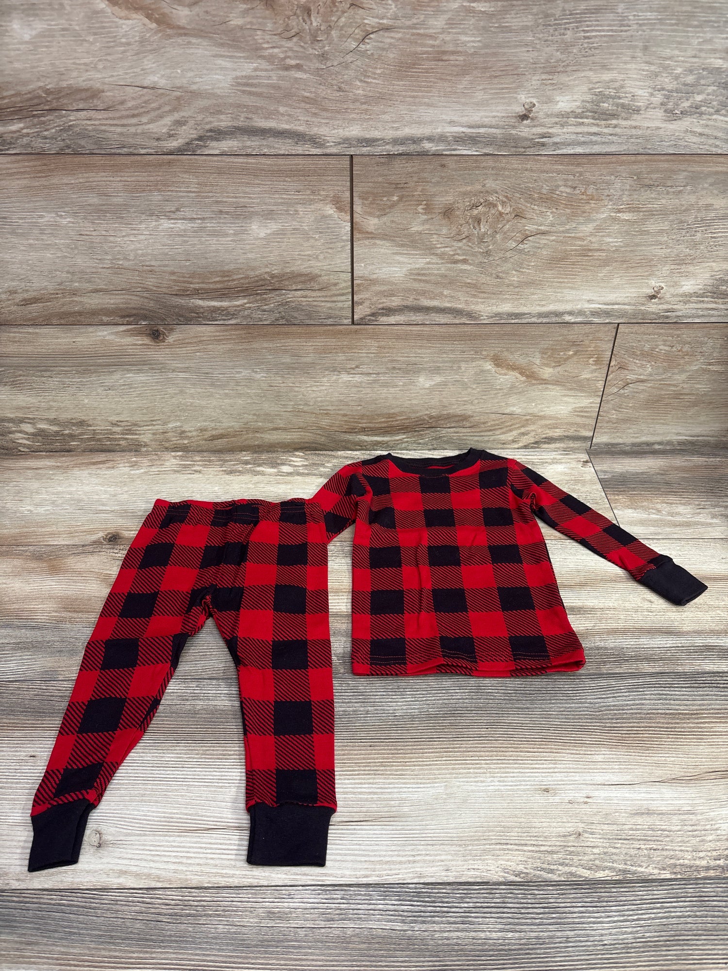 Carter's 2pc Plaid Pajama Set Red sz 18m