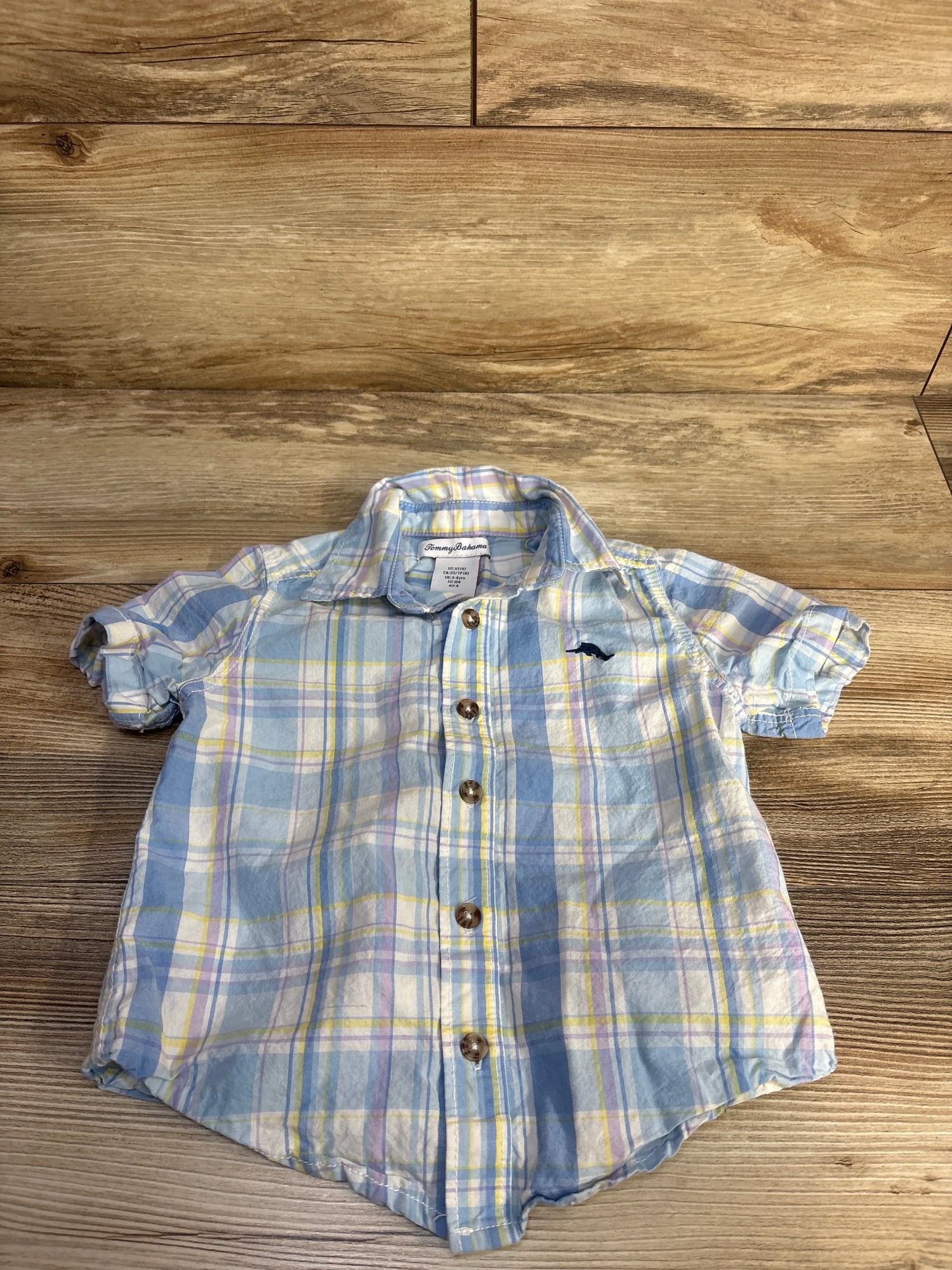 Tommy Bahama Button Up Shirt Blue sz 4T