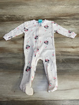 Disney Baby Minnie Mouse Ribbed Sleeper Pink sz 0-3m