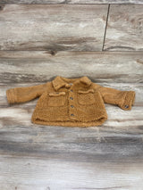 Cat & Jack Faux Shearling Jacket Brown sz 3-6m