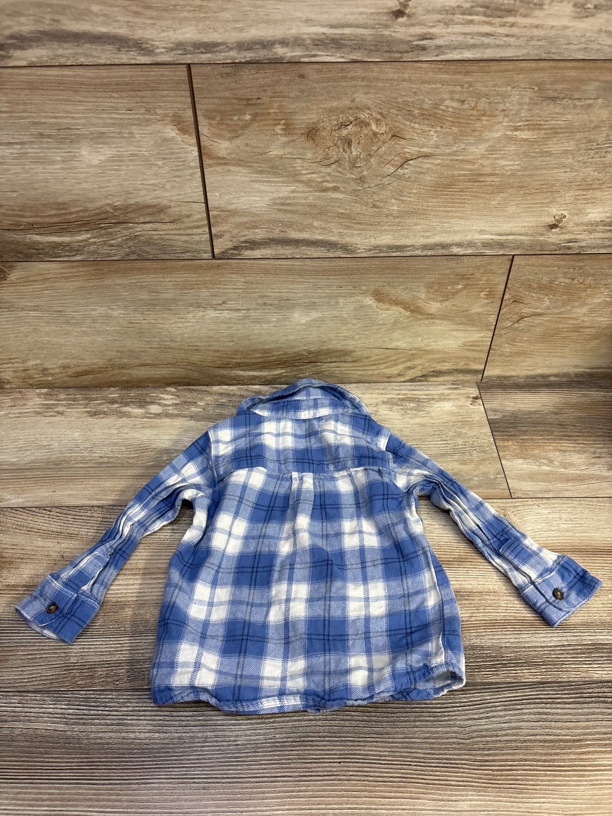 Child Of Mine Button Up Flannel Blue sz 12m