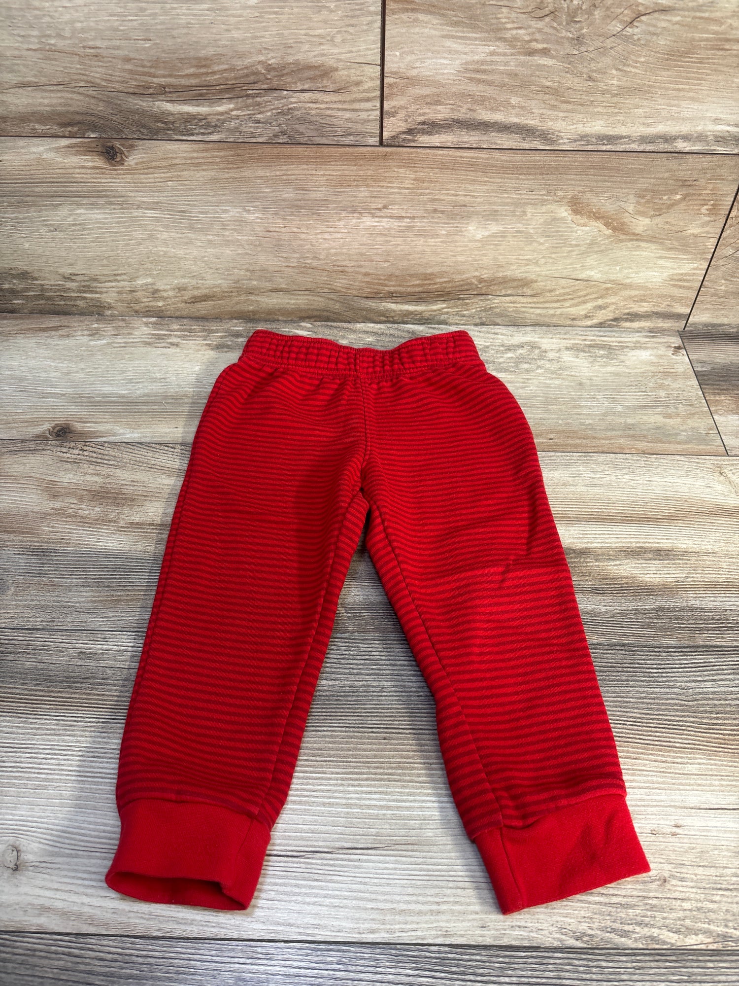 Cat & Jack Striped Joggers Red sz 3T