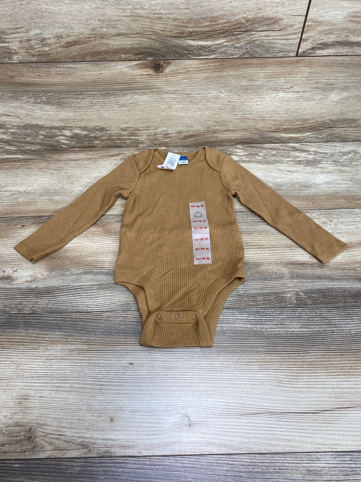 NEW Old Navy Ribbed Bodysuit Brown sz 12-18m