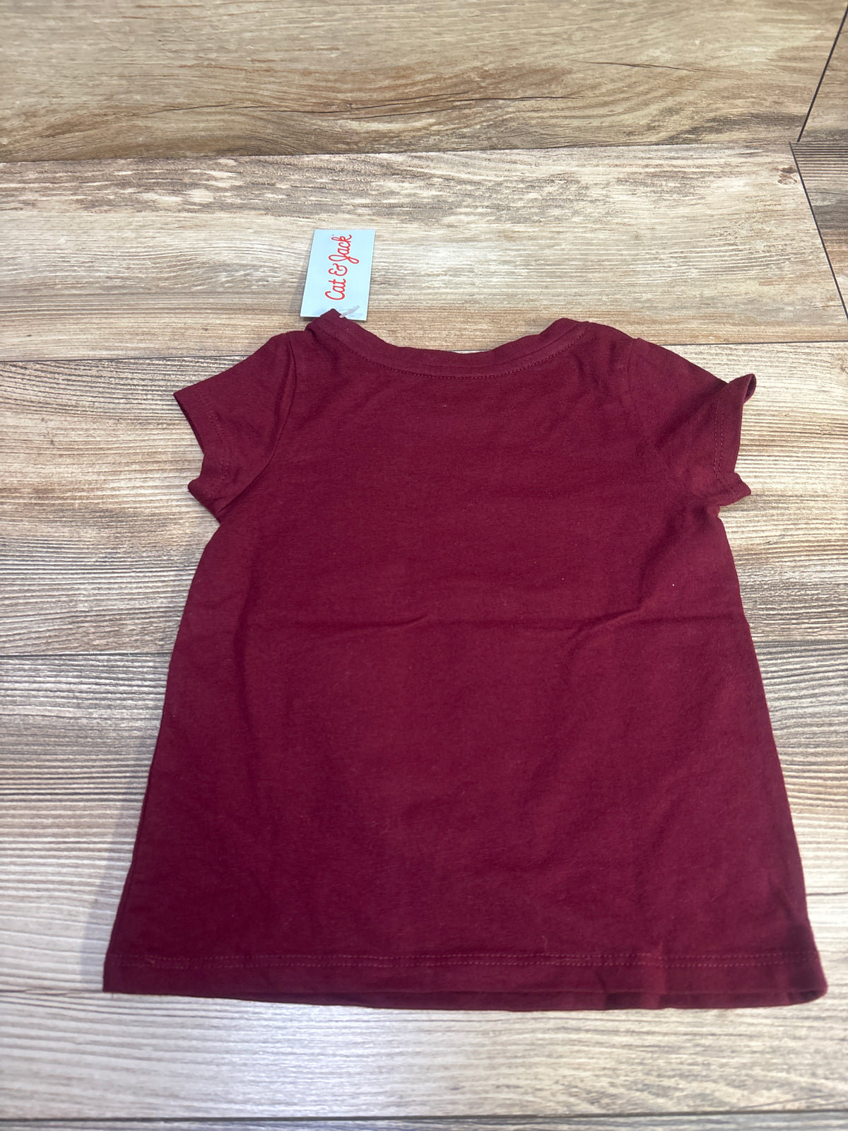 NEW Cat & Jack Thankful Graphic Shirt Burgundy sz 2T