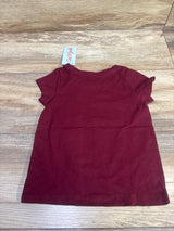 NEW Cat & Jack Thankful Graphic Shirt Burgundy sz 2T