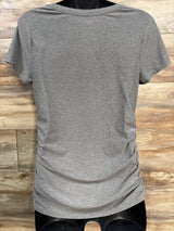Time & Tru Eat Sleep Grow Repeat Maternity Shirt Grey sz Small