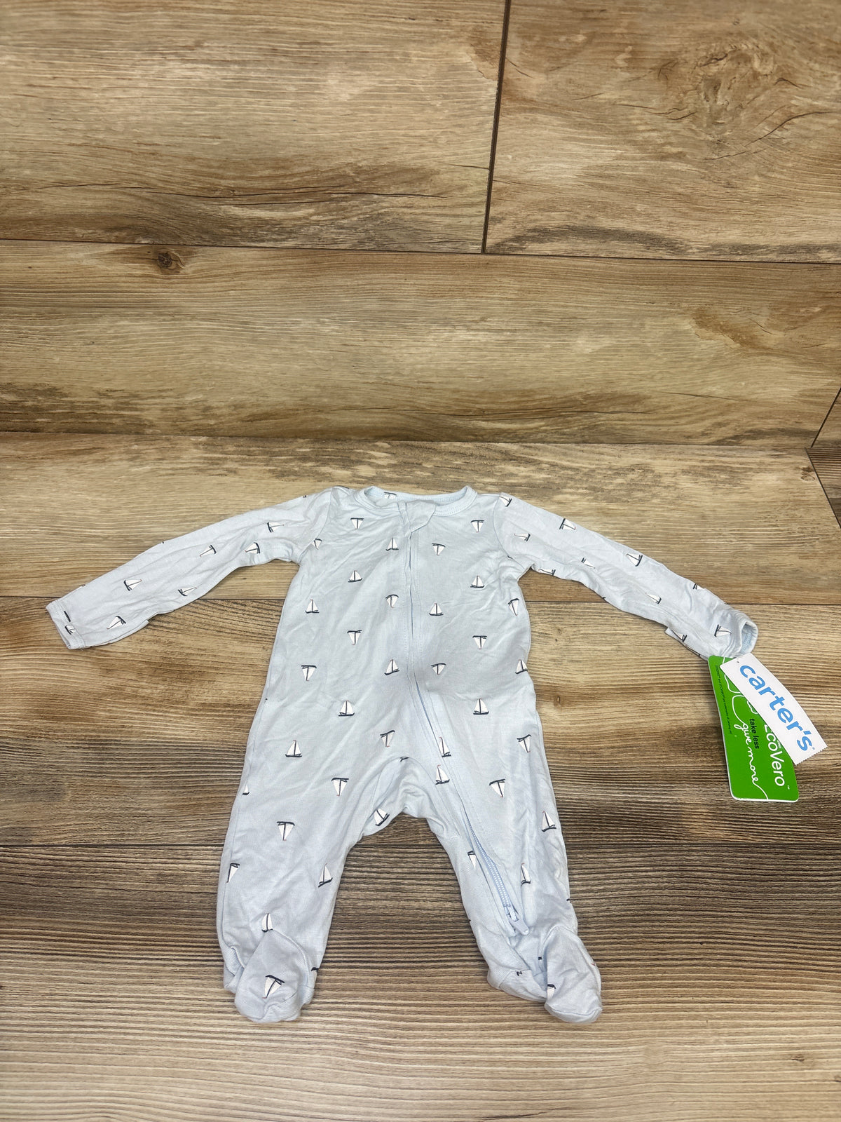 NEW Carter's PurelySoft Sleeper Blue sz Newborn