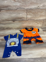 Dragon Ball Z Rompers 2pk Orange sz 0-3m