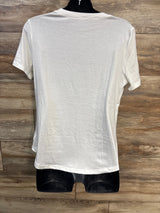NEW Ficerd Maternity Nursing Shirt White sz Medium - Me n Mommy To Be