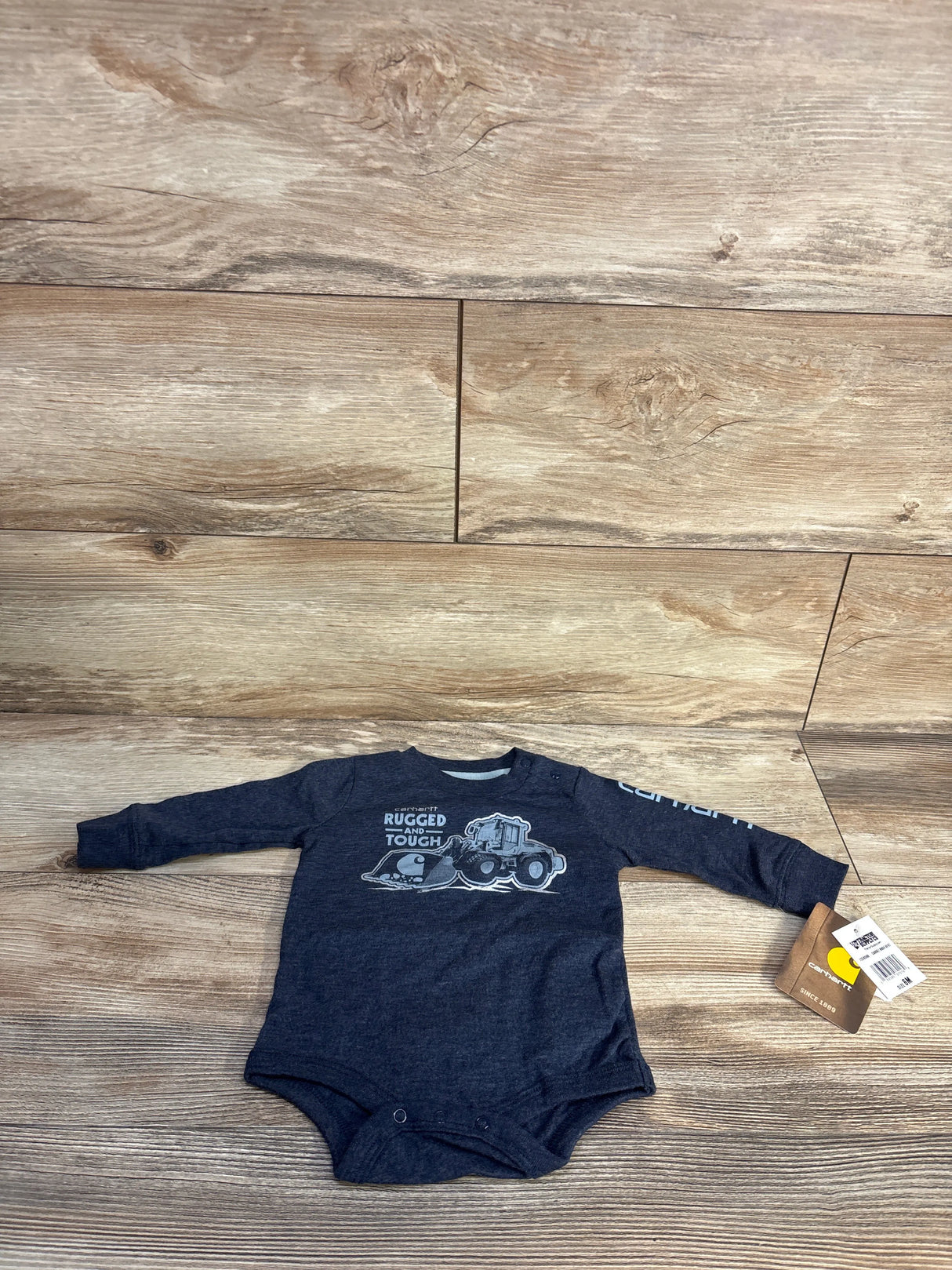 NEW Carhartt Rugged and Tough Bodysuit Navy sz 6m