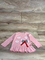 Floral Peplum Shirt Pink sz 3T