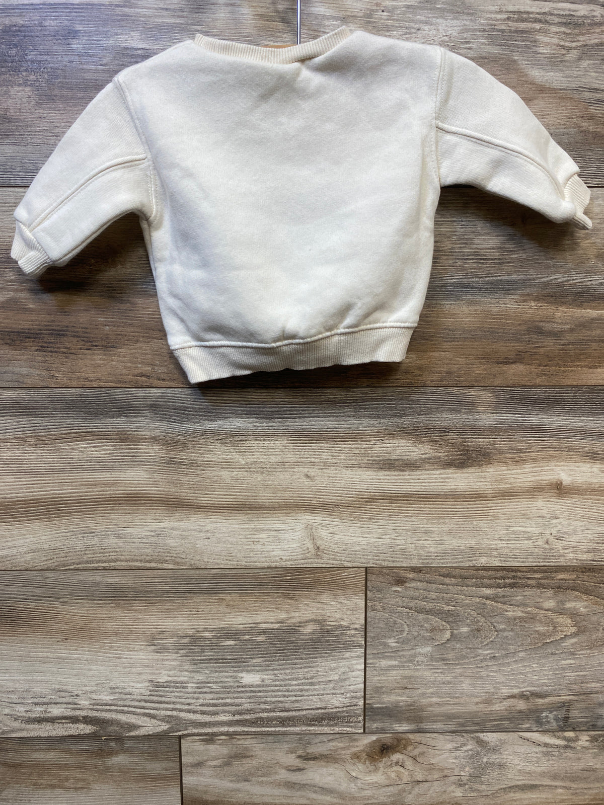 Zara 'Love' Bear Graphic Pullover Sweatshirt Ivory sz 6-9m
