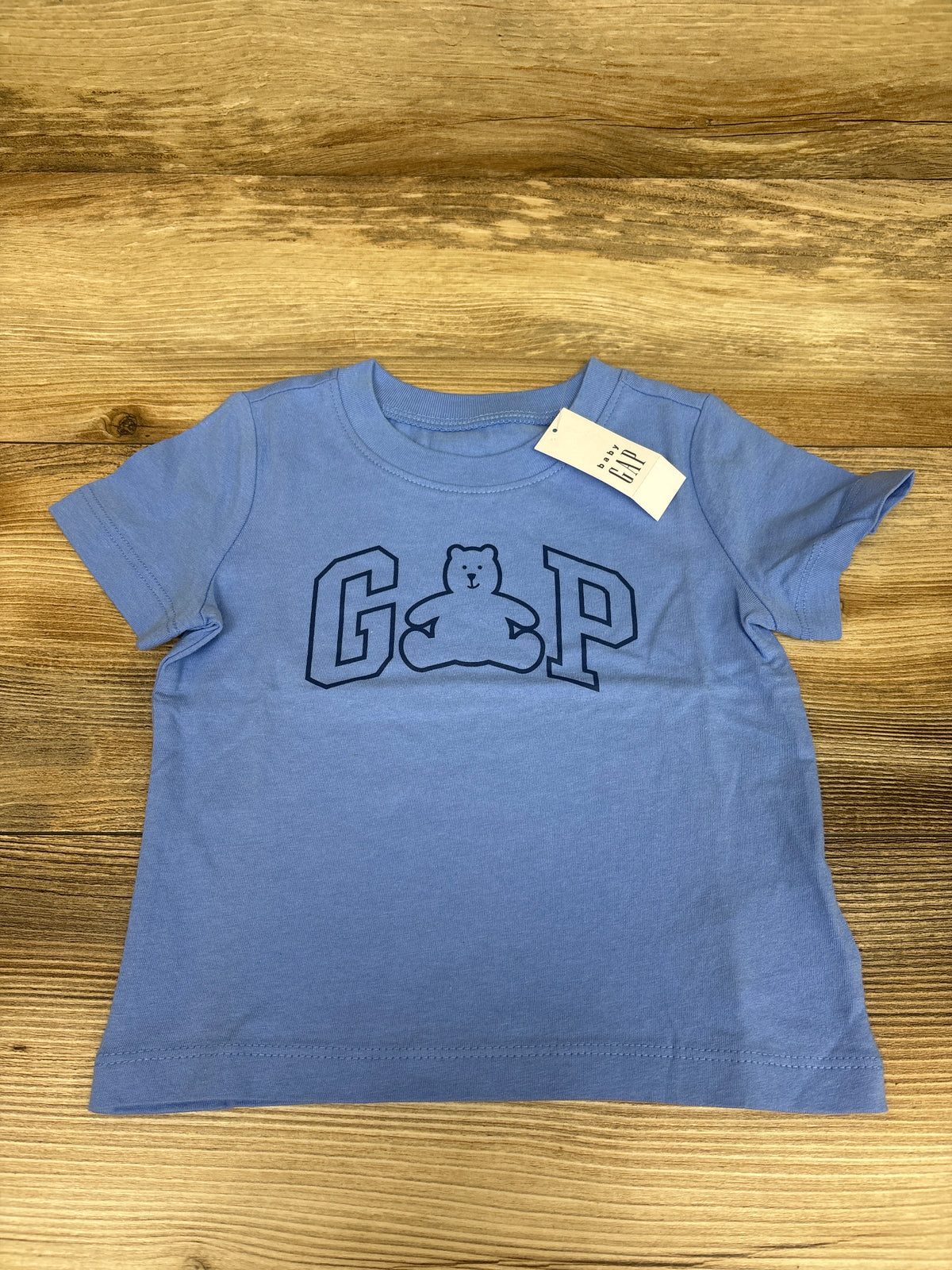 NEW Baby Gap Logo Shirt Blue sz 12-18m