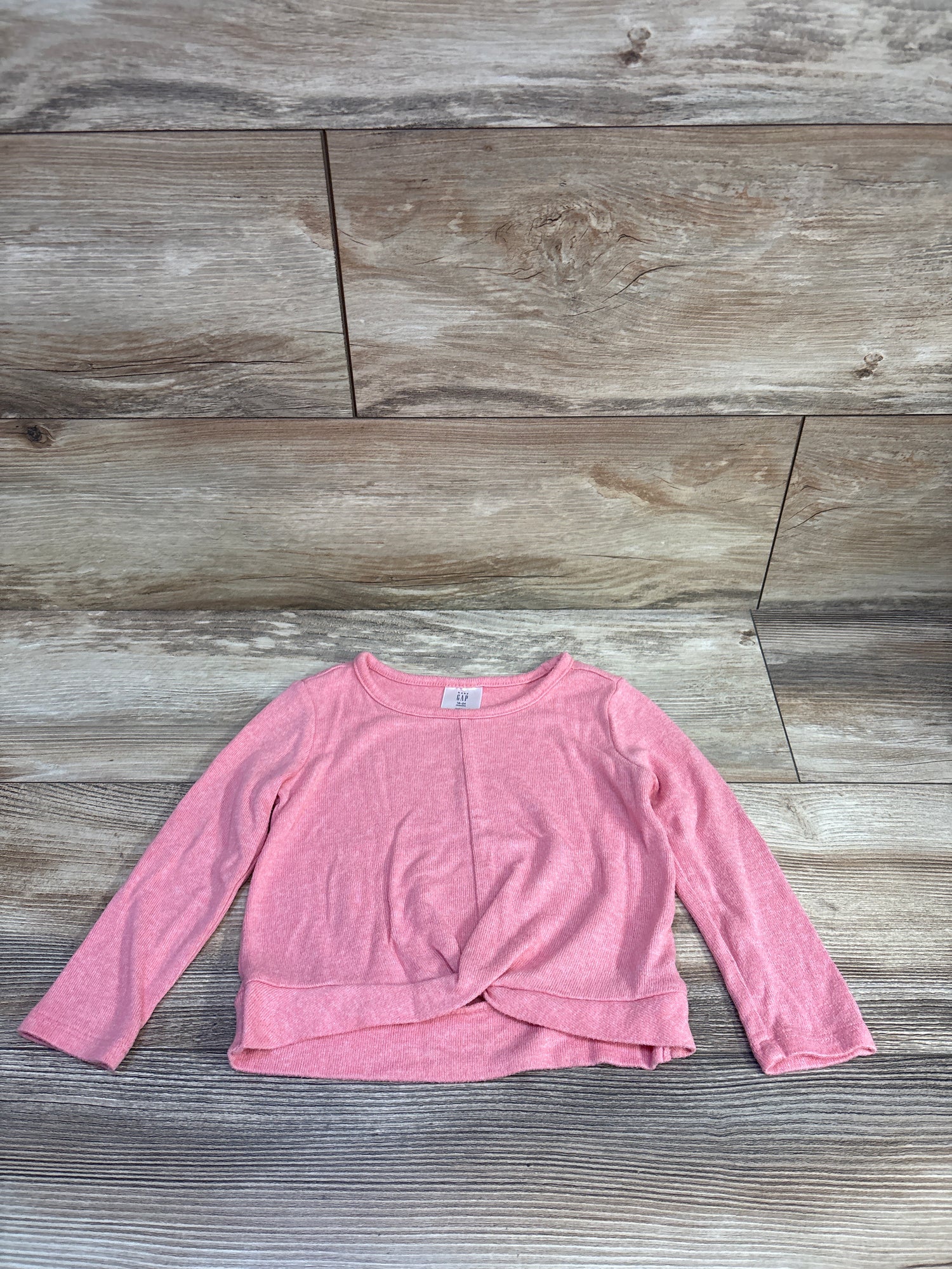 Baby Gap Knit Long Sleeve Shirt Pink sz 18-24m