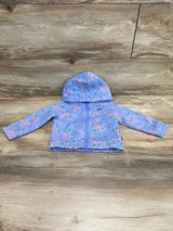 Levi's Floral Full Zip Hoodie Blue sz 18m